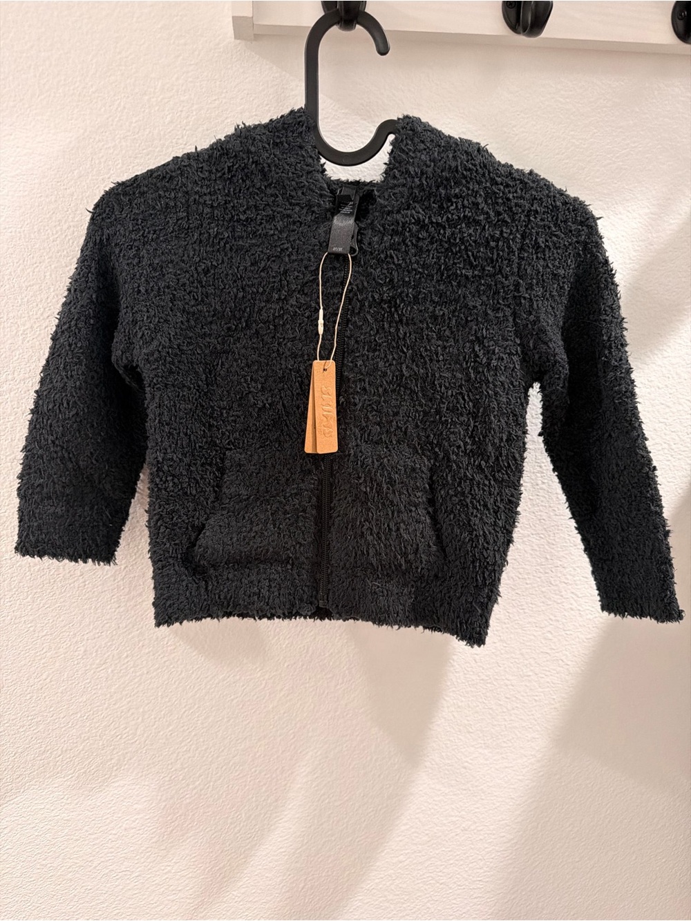 NWT Skims Kids Cozy Hoodie Unisex Kids Sz 2T/3T in Onyx